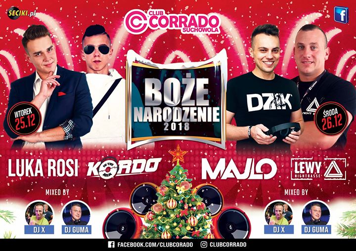 ★ Boże Narodzenie 2018 ★ Corrado Suchowola // 25-26.12.18 ★