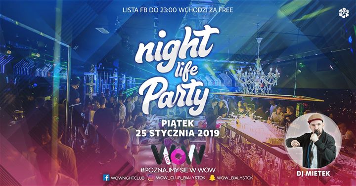 ✦✦ night life Party ✦ Lista FB ✦ Lipowa 19/21 25.01 Piątek ✦✦