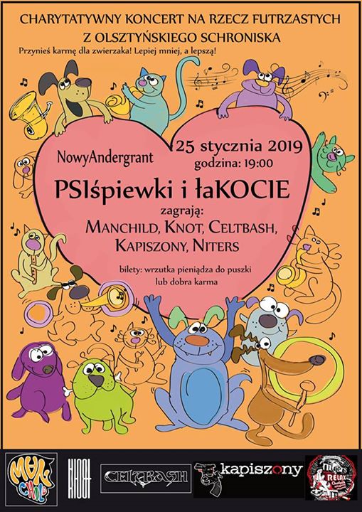 PSIśpiewki i łaKOCIE - koncert dla Schroniska w Olsztynie