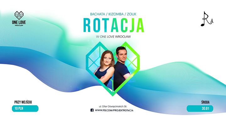 Rotacja w One Love! Bachata, kizomba, zouk