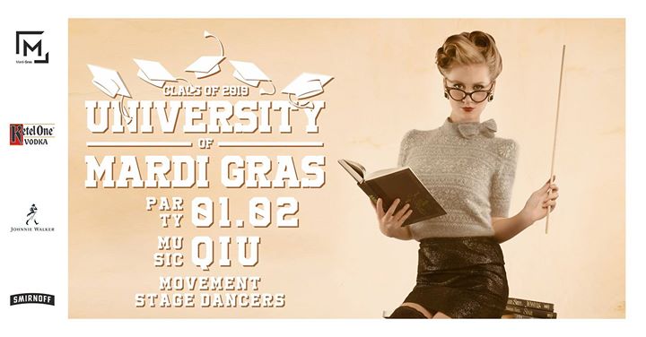 University of Mardi Gras/ Dj Qiu/ lista fb free do 23.oo