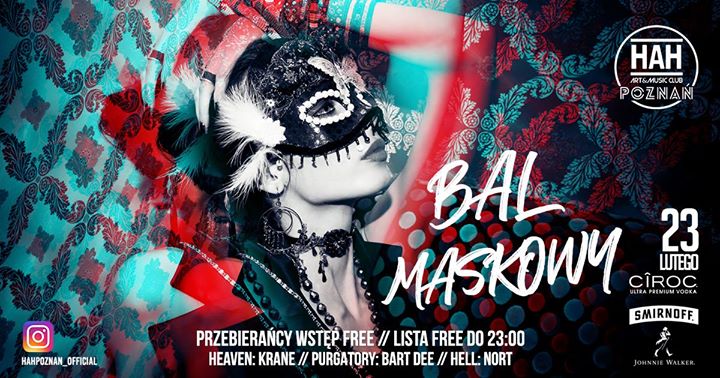 Bal Maskowy // Lista Fb Free Do 23:00