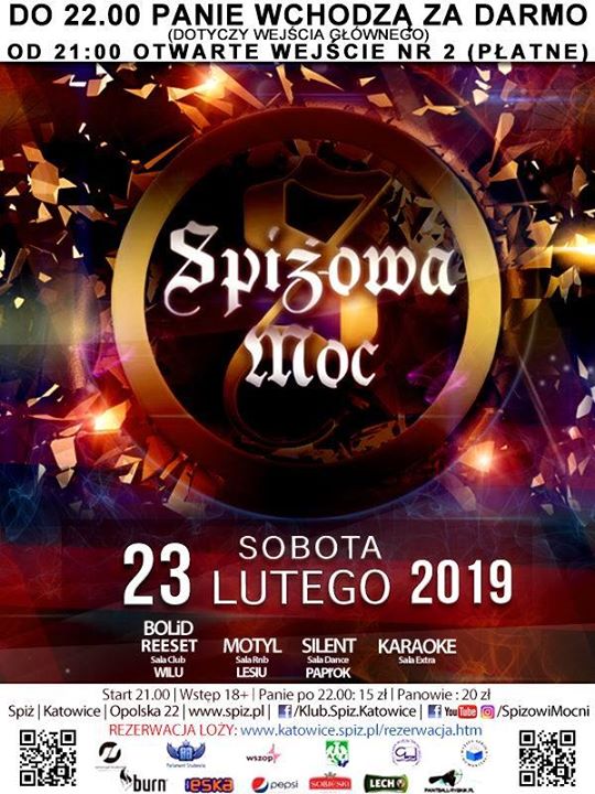 Spiżowa Moc - sobota 23 lutego 2019