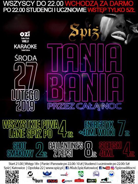 Tania Bania - środa 27 lutego 2019