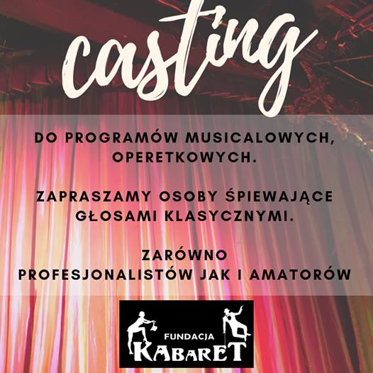 Casting wokalny do programów musicalowych i operetkowych