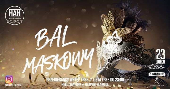 Bal Maskowy // Lista Fb Free Do 23:00