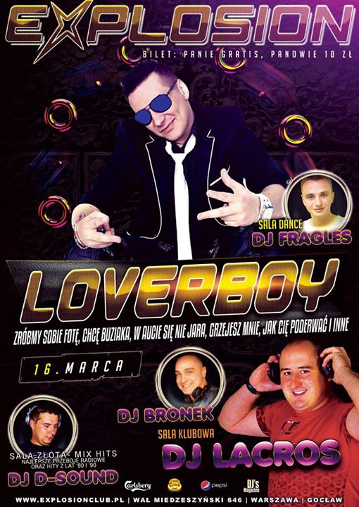 Koncert Loverboy, sala klubowa Dj Lacros