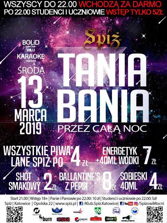 Tania Bania - środa 13 marca 2019