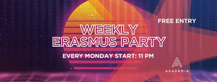 Weekly Erasmus Party at Akademia Club