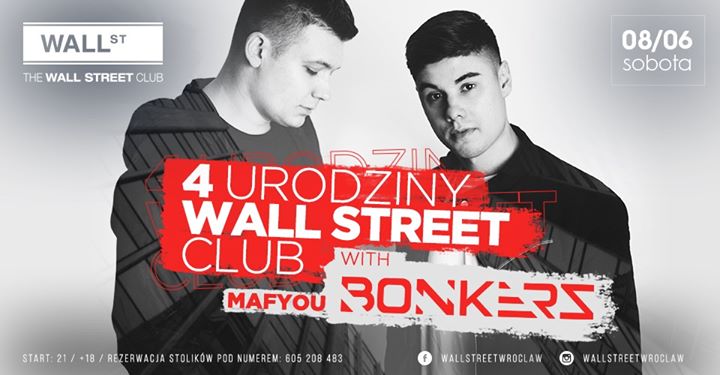 4 Urodziny Wall St # Bonkerz