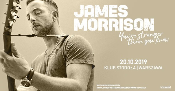 James Morrison Official Event, klub Stodoła 20.10.2019
