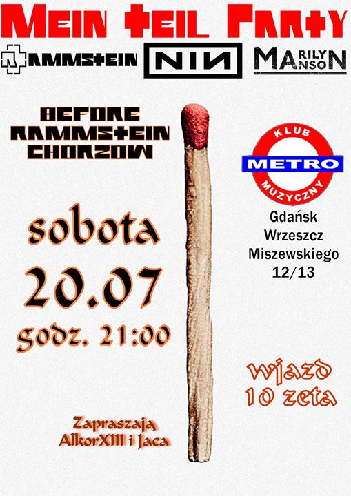 Mein Teil Party - before Rammstein Chorzów