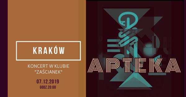 Apteka, Vierna, Stonerror - Klub Zaścianek - Kraków