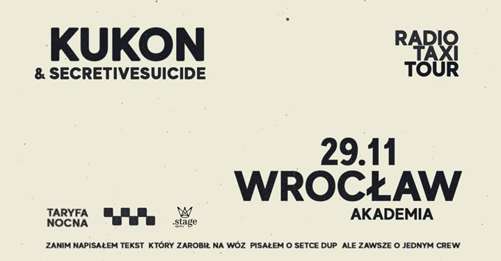 Kukon we Wrocławiu | RADIO TAXI tour ⋆ Night4U
