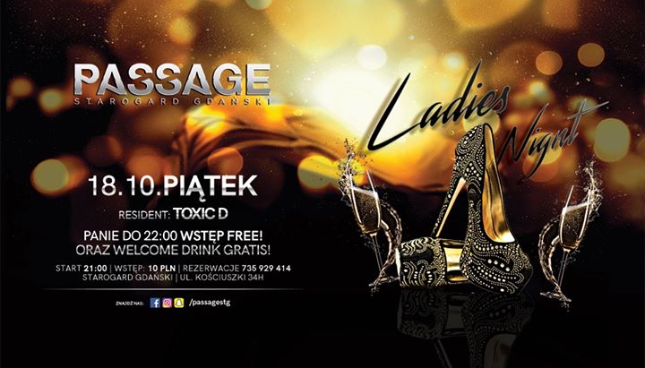 ★ Babski piątek w Passage!  Ladies Night! ★