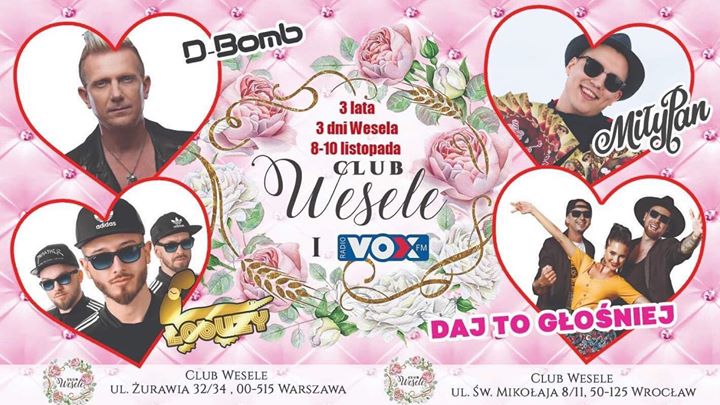 3 lata w związku z Wami czyli Skórzane Gody Clubu Wesele