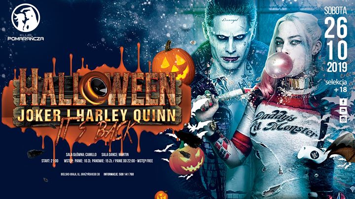 Halloween - Joker i Harley Quinn it`s back ★ Sob 26.10