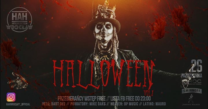 Halloween vol. 1 // lista FB Free Do 23:00 // Wrocław