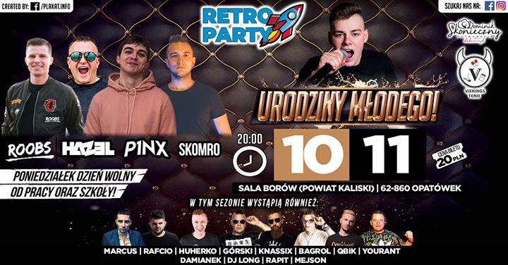 ★ Roobs & DJ HAZEL & P1NX & Skomro ★ - Sala Borów / 10 Listopada