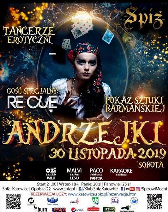 ★ Andrzejki - sobota 30 listopada 2019
