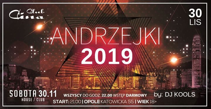 ★ Andrzejki ★ ☛ sobota 30.11 ☛ do godz. 22:00 wstęp free