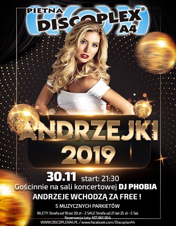 Andrzejki 2019 w Discoplex A4