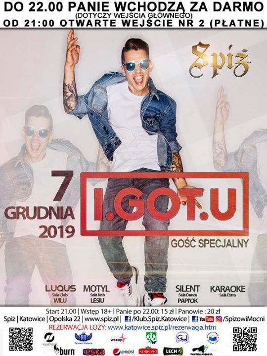 Spiżowa Moc & I.GOT.U - sobota 7 grudnia 2019