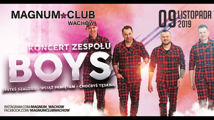 Koncert BOYS ★ Jesteś szalona! ★ Sobota 09.11