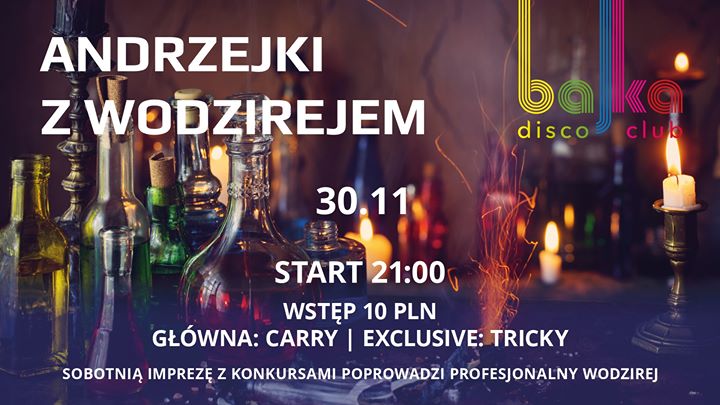 30.11 - Andrzejki z Wodzirejem