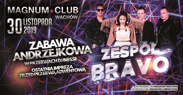 Zespół BRAVO ★ Andrzejki 2019 ★ Sobota 30.11