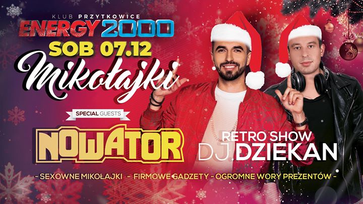 MIKOŁAJKI ★ DJ DZIEKAN RETRO SHOW ★ NOWATOR - sala DANCE