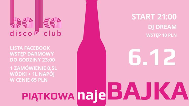 6.12: Piątkowa najeBAJKA x Lista fb free x promo na 1 zamówienie
