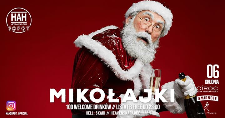 Mikołajki W HAH SOPOT // Lista Fb Free Do 23:00