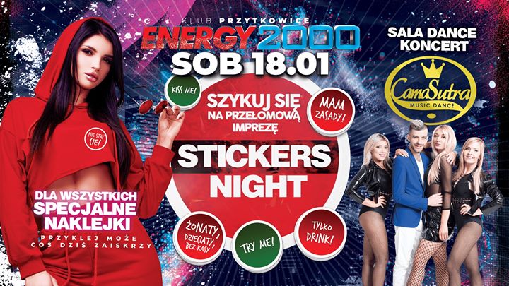 STICKERS NIGHT ★ CAMASUTRA- sala DANCE