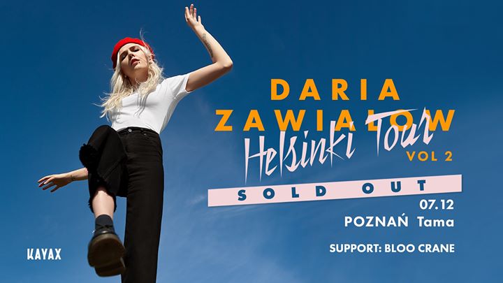 Wyprzedany / Daria Zawiałow | Helsinki Tour vol2 - Poznań 7.12