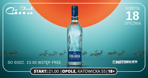 ★ Finlandia Night ★ ☛ sobota 18.01 ☛ do godz. 23:00 wstęp free
