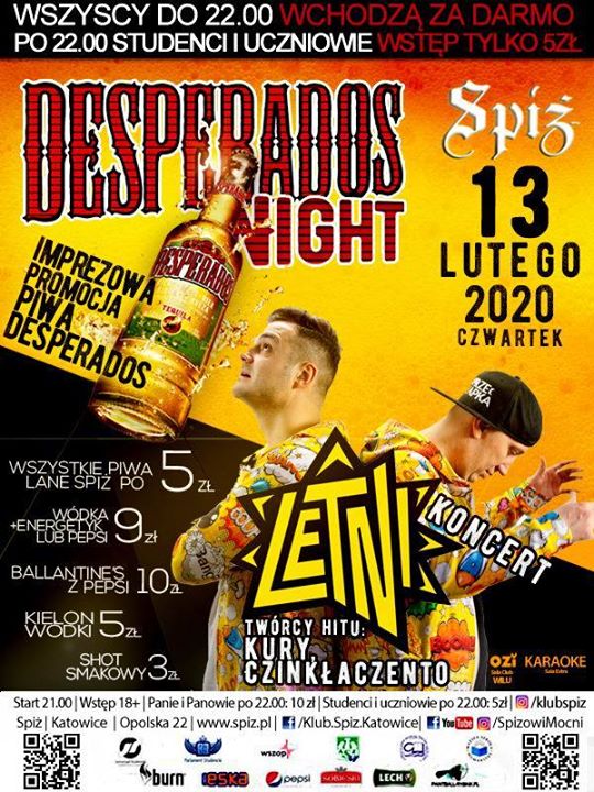 ★ Koncert Letni Chamski Podryw | Despe - czwartek 13 lutego 2020