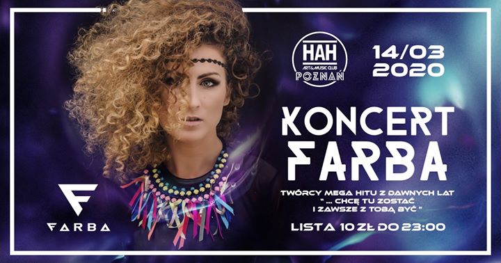 FARBA Koncert // Lista 10 ZŁ Do 23:00
