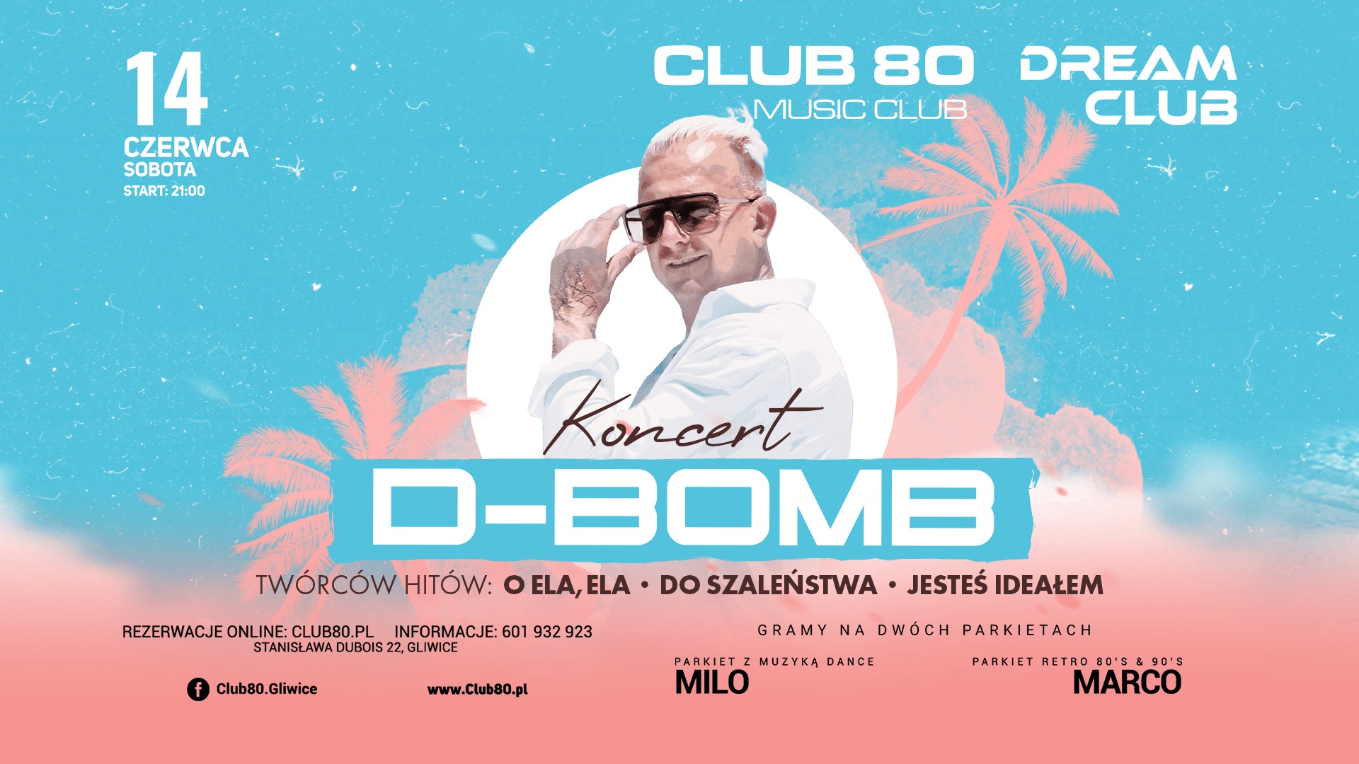 KONCERT D-BOMB ✪ Sobota 14.06 - Club80