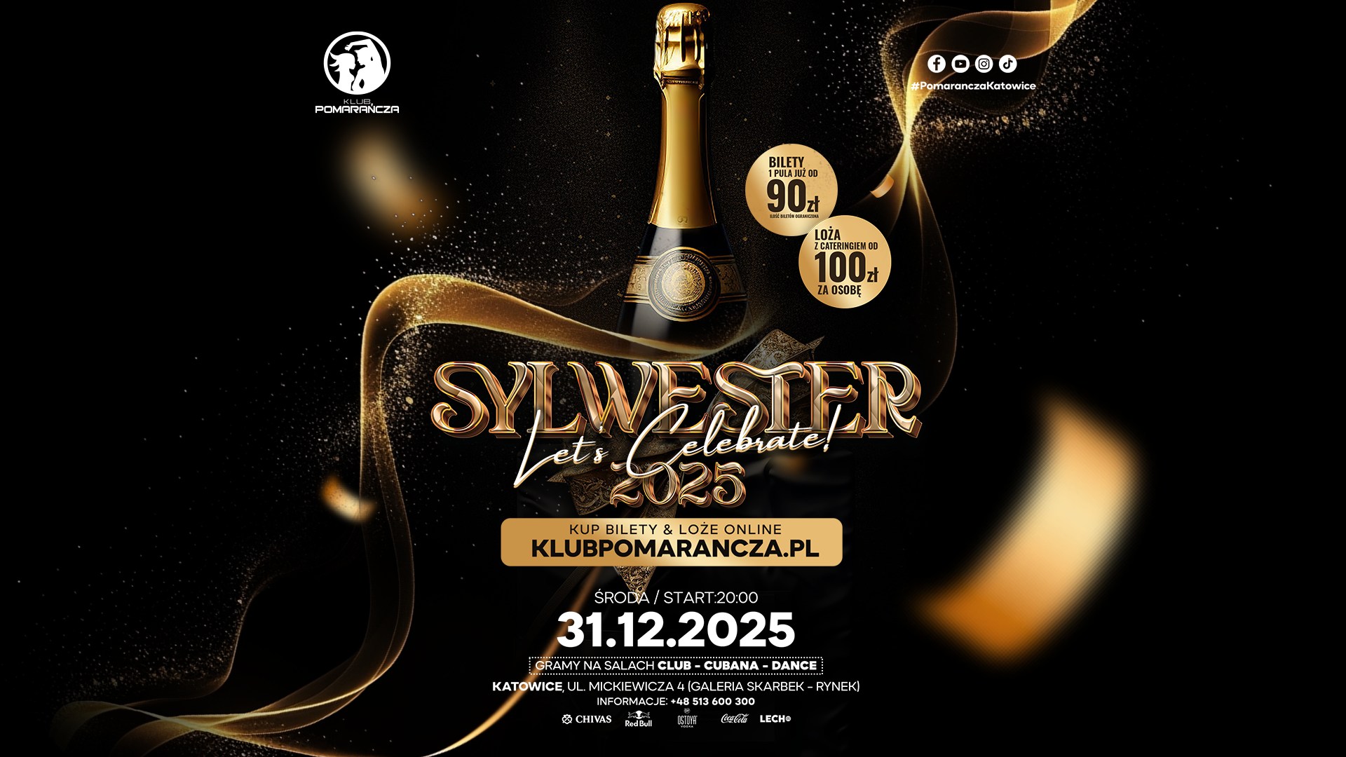 Sylwester 2025 ★ Śr. 31.12 Sylwester 2025 Katowice ★ Śr. 31.12