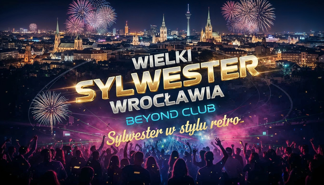 Wielki SYLWESTER Wrocławia w stylu Retro ☆ Największy klubowy sylwester we Wrocławiu ☆ Wielki SYLWESTER Wrocławia w stylu Retro ☆ Największy klubowy sylwester we Wrocławiu ☆